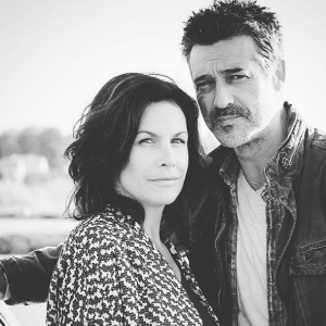 Astrid Veillon et Stéphane Blancafort sur le tournage de Tandem - Instagram, novembre 2016