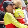 La princesse Charlene de Monaco, le prince Jacques lors du Water Bike Challenge, au profit de la Fondation princesse Charlene de Monaco au départ du Yacht Club de Monaco le 17 juin 2018. © Bruno Bebert / Bestimage