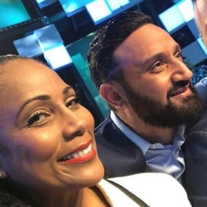 Christine Kelly, Cyril Hanouna et Jean-Michel Maire sur le plateau de TPMP - Instagram, juin 2018