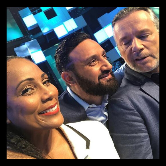 Christine Kelly, Cyril Hanouna et Jean-Michel Maire sur le plateau de TPMP - Instagram, juin 2018