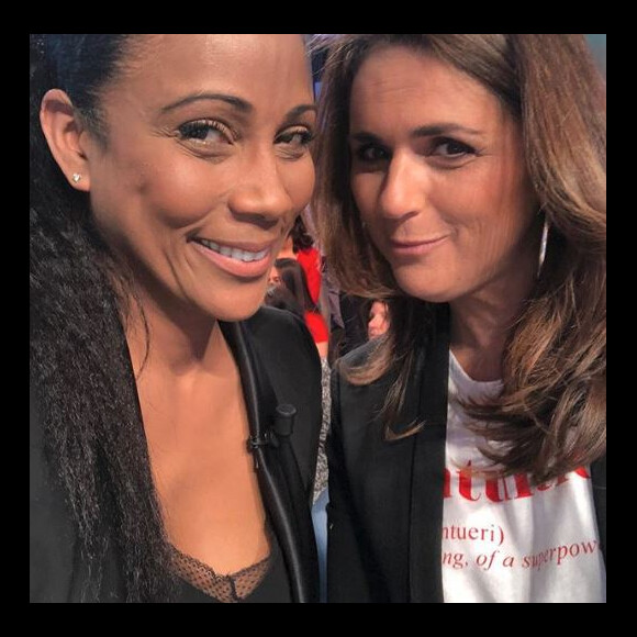 Christine Kelly et Valérie Benaïm sur le plateau de Touche pas à mon poste - Instagram, 2018