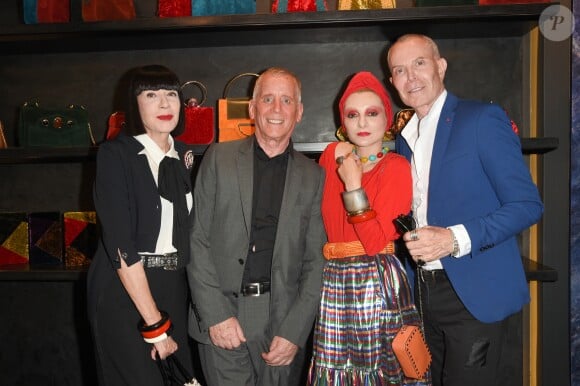 Exclusif - Chantal Thomass, Renaud Pellegrino (fondateur et directeur de Pellegrino), Catherine Baba et Jean-Claude Jitrois à la soirée d'inauguration de la nouvelle boutique "Pellegrino" à Paris, le 26 juin 2018.