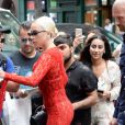 Lady Gaga arrive aux Electric Lady Studios à New York. Le 27 juin 2018.