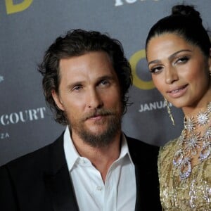 Matthew McConaughey et sa femme Camila Alves à la première de "Gold" à New York le 17 janvier 2017.