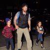 Exclusif - L'acteur Matthew McConaughey à New York avec sa femme Camila et ses enfants Levi, Vita et Livingston à New York le 14 décembre 2016.