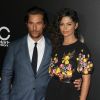 Matthew McConaughey et sa femme Camila Alves à la 20ème soirée annuelle Hollywood Film Awards à l'hôtel Beverly Hilton à Beverly Hills, le 6 novembre 2016