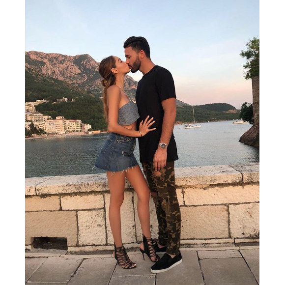 Nabilla et Thomas Vergara amoureux au Monténégro, début juin 2018.