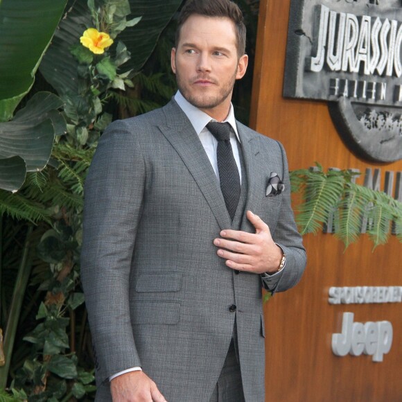 Chris Pratt à la première de "Jurassic Park: Fallen Kingdom" au Walt Disney Concert Hall à Los Angeles, le 12 juin 2018.