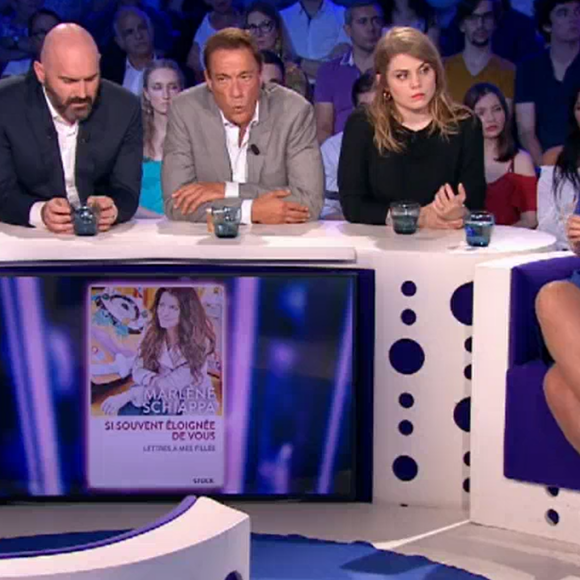 Jean-Claude Van Damme recadré par Marlène Schiappa dans "ONPC", samedi 30 juin 2018, France 2