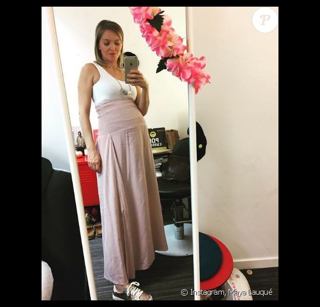 Maya Lauqué enceinte - 18 mai 2018, Instagram