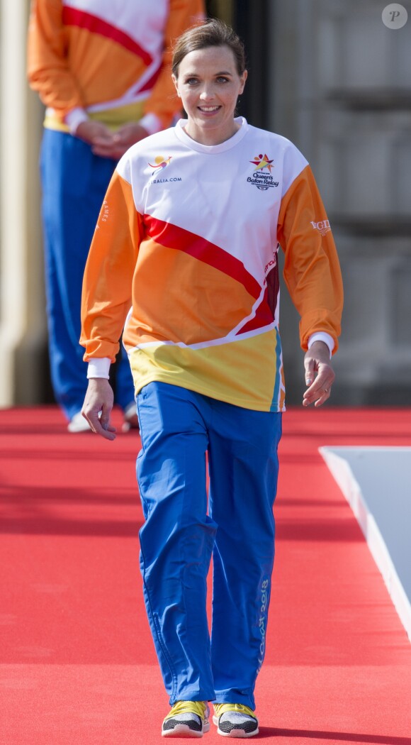 Victoria Pendleton au lancement des jeux du Commonwealth à Londres le 13 mars 2017.