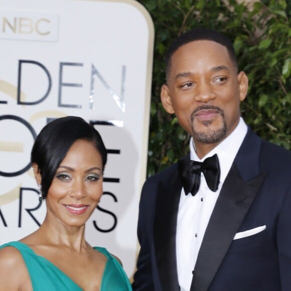 Will Smith et sa femme Jada Pinkett Smith - La 73ème cérémonie annuelle des Golden Globe Awards à Beverly Hills, le 10 janvier 2016. © Olivier Borde/Bestimage