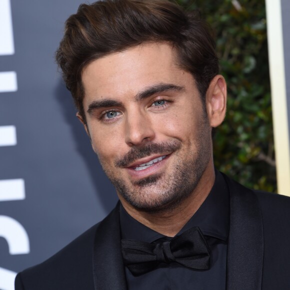 Zac Efron sur le tapis rouge de la 75ème cérémonie des Golden Globe Awards au Beverly Hilton à Los Angeles, le 7 janvier 2018. © Chris Delmas/Bestimage