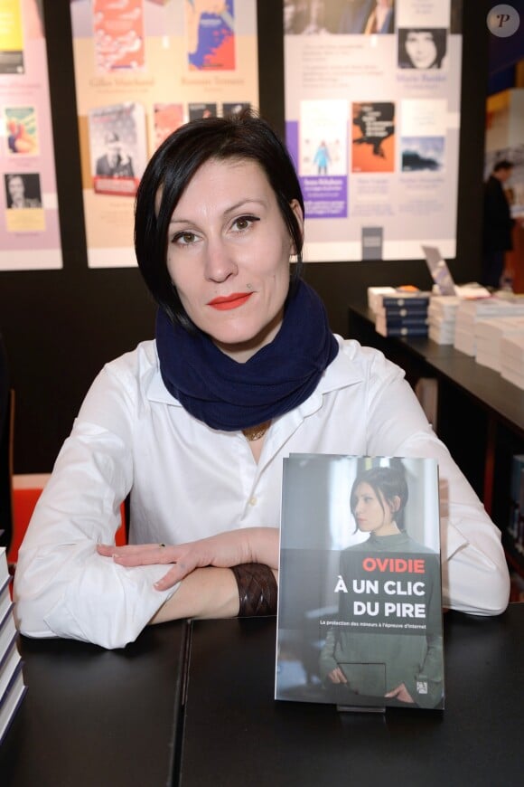 Ovidie au Salon du livre de Paris, le 16 mars 2018.