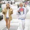 Justin Bieber et Hailey Baldwin, tout sourire, se promènent à New York, le 13 juin 2018.  Justin Beiber and Hailey Baldwin out together shopping in New York City with similar hair styles, decide to have a little fun with the cameras making funny faces. New York, June 13th, 2018.13/06/2018 - New York