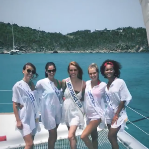 Les Miss à Saint-Barthélémy, le 11 juillet 2018.