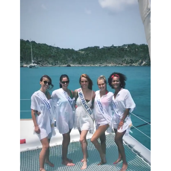 Les Miss à Saint-Barthélémy, le 11 juillet 2018.