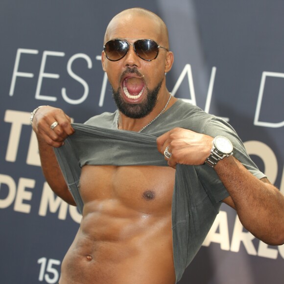 Shemar Moore pour la série "Swat" lors du 58ème festival de Télévision de Monte-carlo à Monaco le 17 juin 2018. © Denis Guignebourg / Bestimage