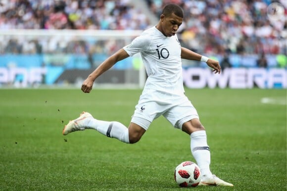 Kylian Mbappé - Match de quarts de finale de la Coupe du monde opposant la France à l'Uruguay au stade de Nijni Novgorod à Nijni Novgorod, Russe, le 6 juillet 2018. La France a gagné 2-0