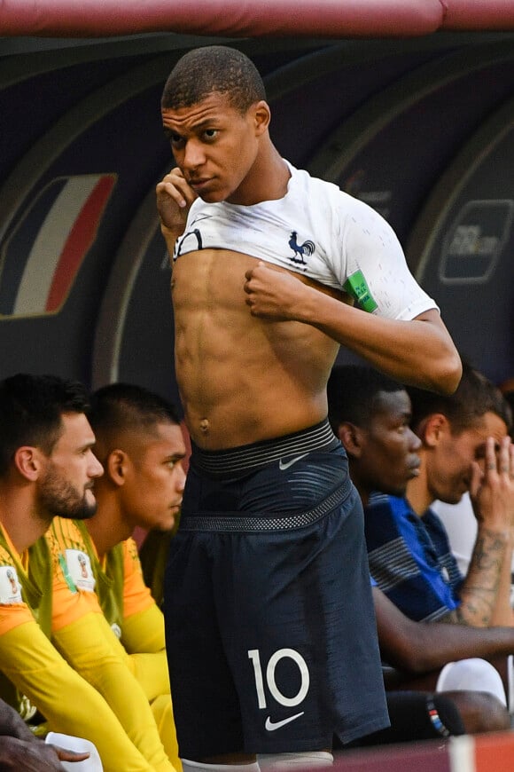 Kylian Mbappé - Match de coupe du monde opposant la France au Danemark au stade Loujniki à Moscou, Russie, le 26 juin 2018. Le match s'est terminé par un match nul 0-0. © Pierre Perusseau/Bestimage