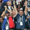 Dany Boon, Arthur - People au stade Loujniki lors de la finale de la Coupe du Monde de Football 2018 à Moscou, opposant la France à la Croatie à Moscou le 15 juillet 2018 .© Cyril Moreau/Bestimage