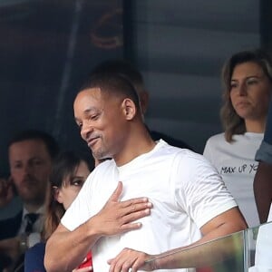 Will Smith - People au stade Loujniki lors de la finale de la Coupe du Monde de Football 2018 à Moscou, opposant la France à la Croatie à Moscou le 15 juillet 2018 .© Cyril Moreau/Bestimage