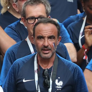 Nikos Aliagas - People au stade Loujniki lors de la finale de la Coupe du Monde de Football 2018 à Moscou, opposant la France à la Croatie à Moscou le 15 juillet 2018 .© Cyril Moreau/Bestimage