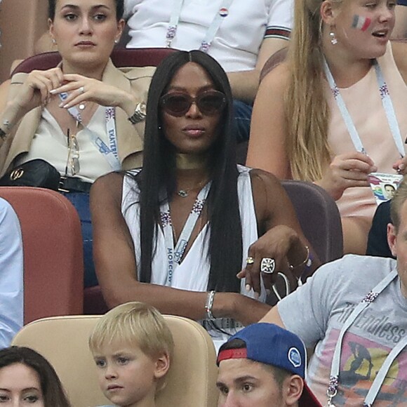 Naomi Campbell - People au stade Loujniki lors de la finale de la Coupe du Monde de Football 2018 à Moscou, opposant la France à la Croatie à Moscou le 15 juillet 2018 .© Cyril Moreau/Bestimage