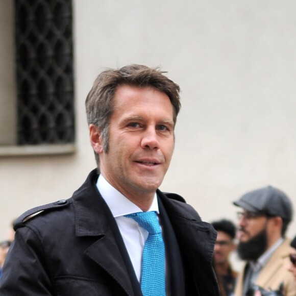 Emmanuel-Philibert de Savoie - Cérémonie religieuse en l'honneur de Franca Sozzani (rédactrice en chef de Vogue Italie décédée le 22 décembre 2016) à Milan, le 27 février 2017