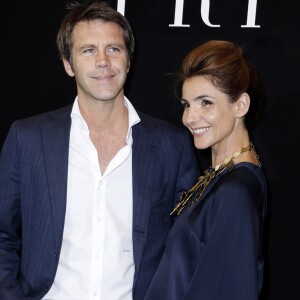 Le prince Emmanuel-Philibert de Savoie et la Princesse Clotilde de Savoie (Clotilde Courau) - Photocall du defile de mode Haute-Couture Automne-Hiver 2013/2014 "Armani" a Paris le 2 juillet 2013.