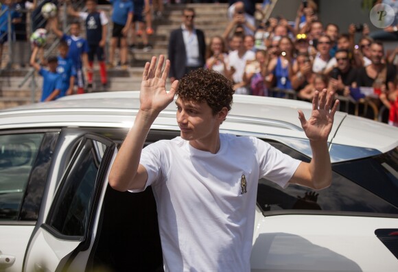 Benjamin Pavard - Le champion du monde 2018 de football Benjamin Pavard est de retour dans sa ville de Jeumont dans le Nord de la France le 18 juillet 2018. © BO/Bestimage
