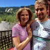 Peter Sagan et sa femme Katarina, photo Instagram du 4 juin 2017. Le coureur cycliste slovaque a annoncé le 18 juillet 2018 leur divorce, après seulement trois ans de mariage et moins d'un an après la naissance de leur fils Marlon.