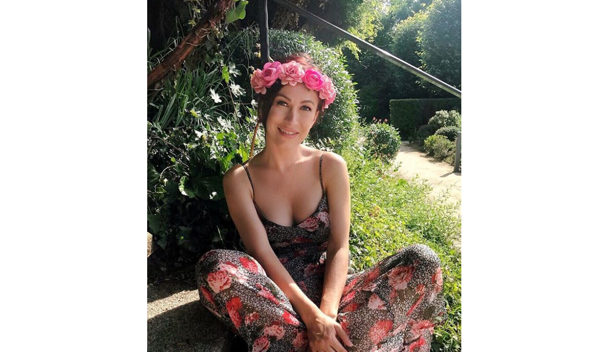 Photo : Gaëlle Petit, un look floral - Instagram, 25 juin 2018 - Purepeople