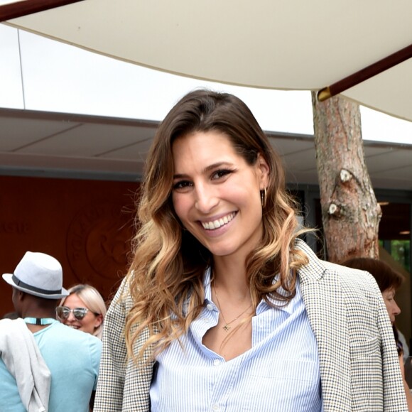 Laury Thilleman - - People au bar Magnum lors des Internationaux de France de Tennis de Roland Garros à Paris le 2 juin 2018 ©Veeren/ Bestimage