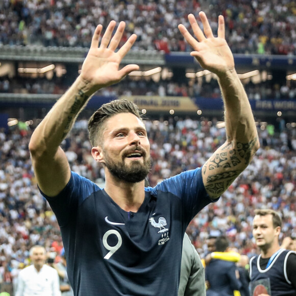 Olivier Giroud - Finale de la Coupe du Monde de Football 2018 en Russie à Moscou, opposant la France à la Croatie (4-2). Le 15 juillet 2018 © Moreau-Perusseau / Bestimage