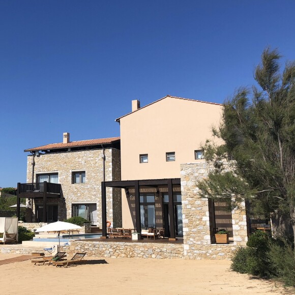 Exclusif - La villa Methoni que Cristiano Ronaldo a louée pour ses vacances à Costa Navarino en Grèce le 13 juillet 2018.