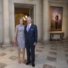 Inauguration et visite de presse des expositions d'été au Palais Royal de Bruxelles en présence du roi Philippe et de la reine Mathilde de Belgique à Bruxelles le 20 juillet 2018