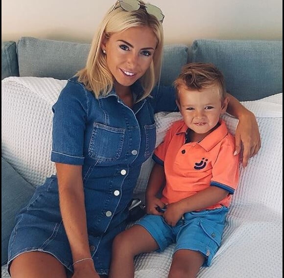 Stéphanie Clerbois et son fils Lyam - Instagram, 16 juillet 2018