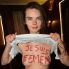 Rencontre avec Oksana Shachko (Oksana Chatchko) venue présenter le film "Je suis FEMEN" d'Alain Margot, lors du Festival 2 Cinéma de Valenciennes, le 23 mars 2015.