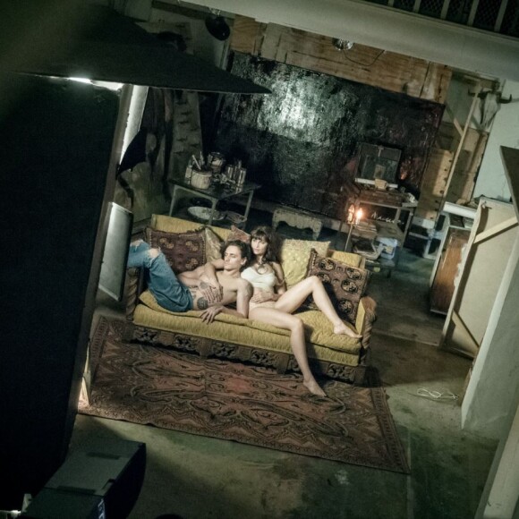 Laetitia Casta et Serguei Polunin - Coulisses de la réalisation du Calendrier Pirelli 2019 avec le photographe Albert Watson. Avril 2018.