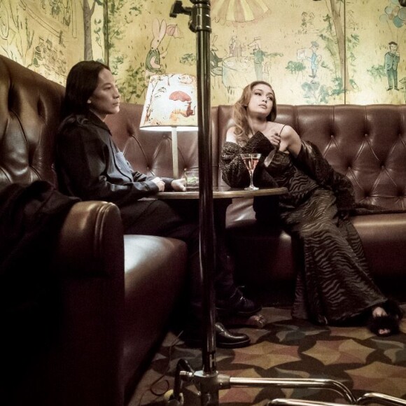 Gigi Hadid et Alexander Wang - Coulisses de la réalisation du Calendrier Pirelli 2019 avec le photographe Albert Watson. Avril 2018.