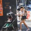 Nicky Hilton promène sa fille Lily Grace dans les rues de New York, le 19 juillet 2018.