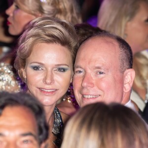 Le prince Albert II de Monaco et la princesse Charlene de Monaco - 70ème édition du gala de la Croix Rouge monegasque à Monaco le 27 juillet 2018. © Pierre Villard/Le Palais Princier/Monte-Carlo-SBM via Bestimage