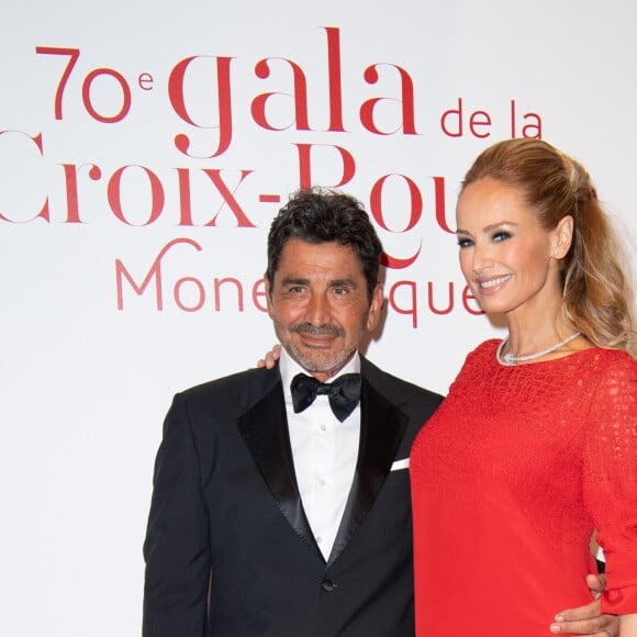 Adriana Karembeu enceinte et son mari André Ohanian - 70ème édition du gala de la Croix Rouge monegasque à Monaco le 27 juillet 2018. © Pierre Villard/Le Palais Princier/Monte-Carlo-SBM via Bestimage