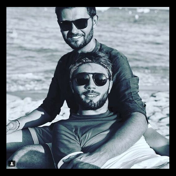Christophe Beaugrand et son mari Ghislain - Instagram, 01 aout 2018