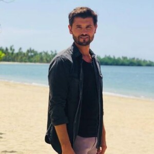 Christophe Beaugrand sur le tournage de "La Villa, la bataille des couples" - Instagram, 01 aout 2018