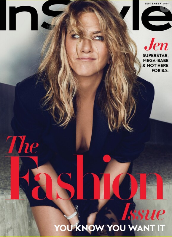 Jennifer Aniston en couverture d'InStyle, numéro de septembre 2018.