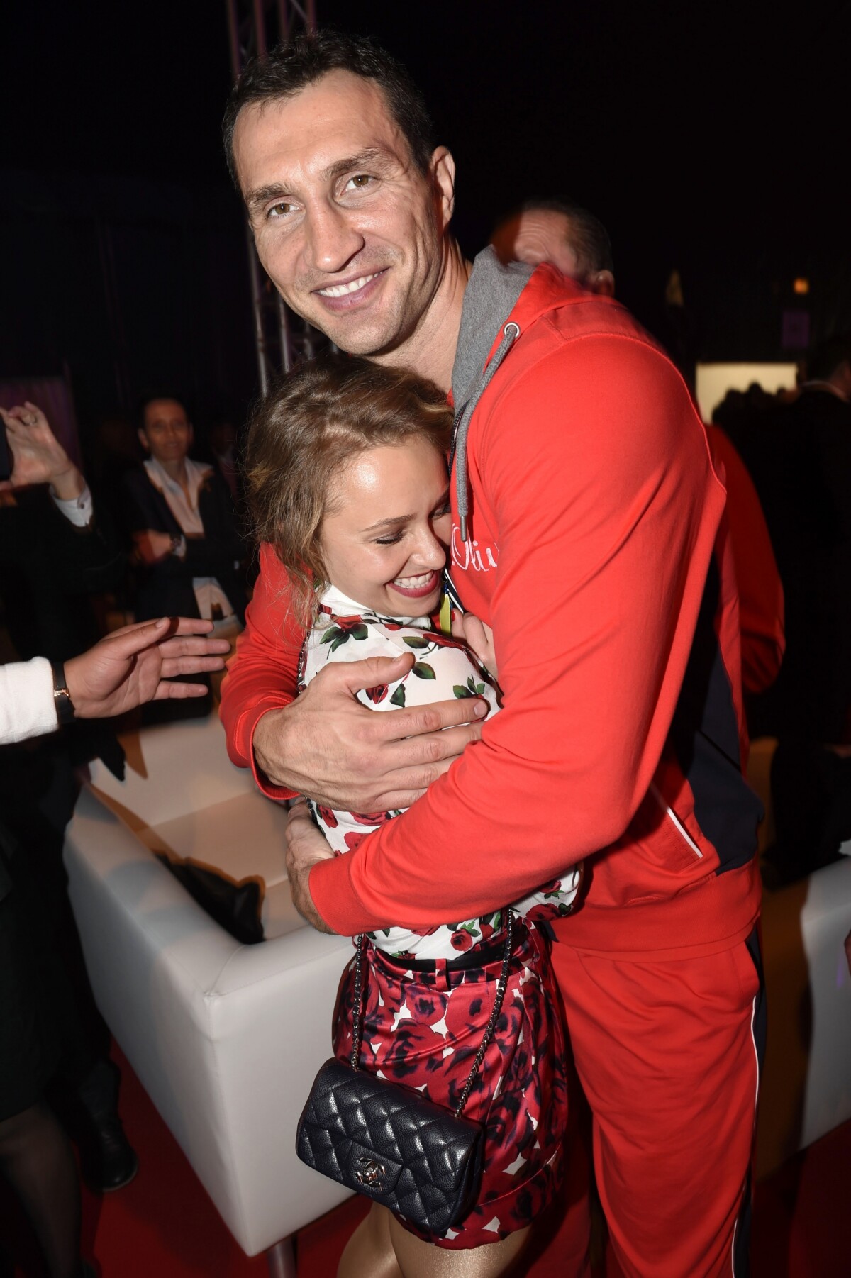 Photo : Hayden Panettiere et son fiancé Wladimir Klitschko - Match de