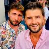 Christophe Beaugrand en vacances dans le sud avec son mari Ghislain - Instagram, 5 août 2018