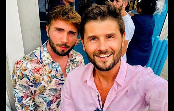 Christophe Beaugrand en vacances dans le sud avec son mari Ghislain - Instagram, 5 août 2018